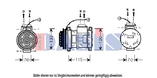 AKS DASIS Kompressor,kliimaseade 851001N